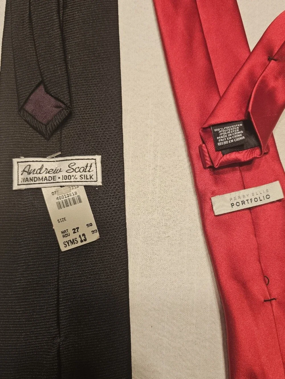 Statement Tie Lot Of 2 Red Black